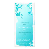 Verblassen ruhiger blauer Garten 311 Werbekarte (Hinten)