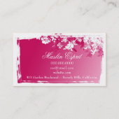 VERBLASSEN RUHIGES ROSA DES GARTEN-311 VISITENKARTE (Rückseite)