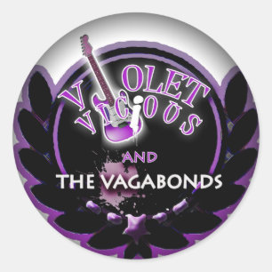 Verblassen Sie, um ringsum Aufkleber zu schwärzen