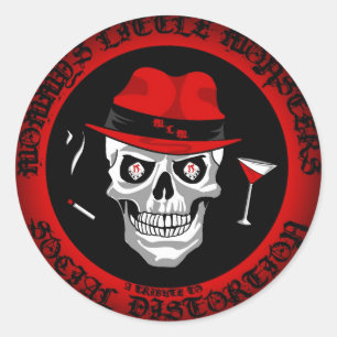 Verblassen Sie, um ringsum Aufkleber zu schwärzen