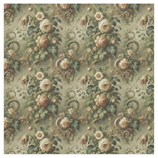 Verblassen zur Gnade – Gothic Dense Tile Stoff (Nahaufnahme)
