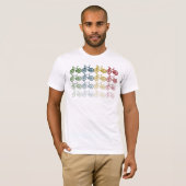 Verblassende Fahrräder T-Shirt (Vorne ganz)