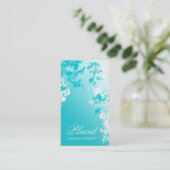 VERBLASST FRIEDVOLLES BLAU DES GARTEN-311 VISITENKARTE (Stehend Vorderseite)