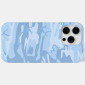 Verblasste blaue Camouflage Case-Mate iPhone Hülle (Rückseite (Horizontal))