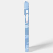 Verblasste blaue Camouflage Case-Mate iPhone Hülle (Rückseite / Links)