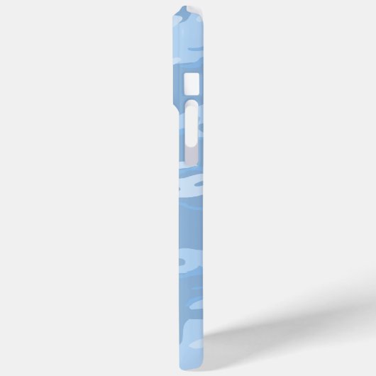 Verblasste blaue Camouflage Case-Mate iPhone Hülle (Rückseite / Links)