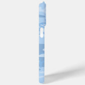 Verblasste blaue Camouflage Case-Mate iPhone Hülle (Rückseite / Rechts)