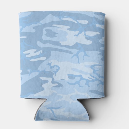 Verblasste blaue Camouflage Dosenkühler (Rückseite)