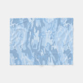 Verblasste blaue Camouflage Fleecedecke (Vorderseite (Horizontal))