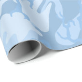 Verblasste blaue Camouflage Geschenkpapier (Rolleneckpunkt)