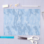 Verblasste blaue Camouflage Seidenpapier (Handwerk)