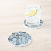 Verblaßte Blue Jeans Untersetzer (Seite)