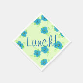 Verblasste Blues mit frisch gepressten Limonen Serviette (Ecke)