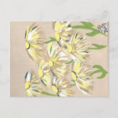 verblasste Blume Postkarte (Vorderseite)