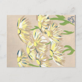 verblasste Blume Postkarte