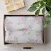 Verblaßte BlumenShabby Chicrosa-Rosen Seidenpapier (Geschenk)