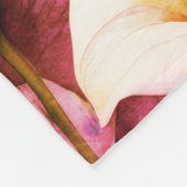 Verblasste Calla-Lilie Fleecedecke (Ecke)