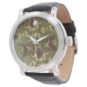 Verblasste Camouflage. Seid inkognito! Armbanduhr