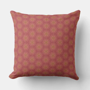 verblasste Crimson Pineaple Star Throw Kissen