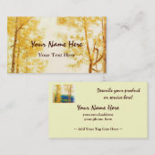 Verblaßte Espen-Visitenkarte Visitenkarte (Vorne/Hinten)