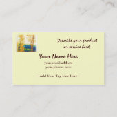 Verblaßte Espen-Visitenkarte Visitenkarte (Rückseite)