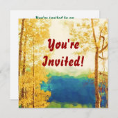 Verblaßte Espeneinladung Einladung (Vorne/Hinten)