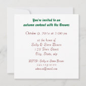 Verblaßte Espeneinladung Einladung (Rückseite)