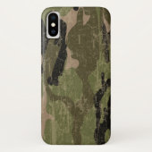 Verblaßte grüne Camouflage Case-Mate iPhone Hülle (Rückseite)