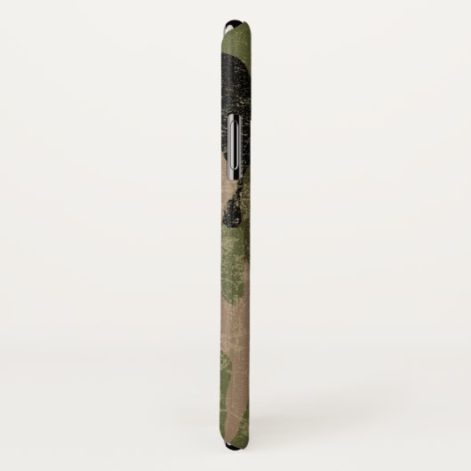 Verblaßte grüne Camouflage Case-Mate iPhone Hülle (Hinten/Rechts)