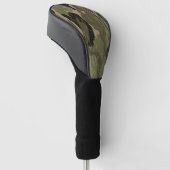 Verblasste grüne Tarnung Golf Headcover (angewinkelt)