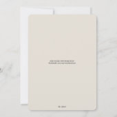 Verblasste Grüne Zurück und Taupe Hochzeit Save The Date (Rückseite)