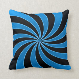 Verblaßte Himmel-Sinnesverzerrungs-Streifen Kissen