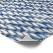 Verblasste Jeans Textur Poster (Ecke)