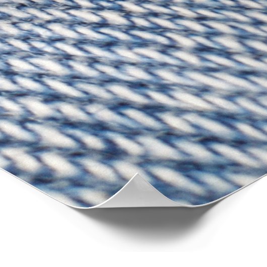 Verblasste Jeans Textur Poster (Ecke)