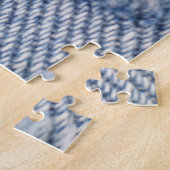 Verblasste Jeans Textur Puzzle (Seite)