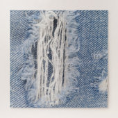 Verblasste Jeans Textur Puzzle (Horizontal)