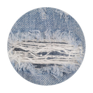 Verblasste Jeans Textur Schneidebrett