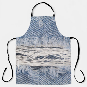 Verblasste Jeans Textur Schürze
