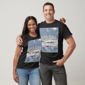 Verblasste Jeans Textur T-Shirt (Unisex)