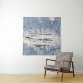 Verblasste Jeans Textur Wandteppich (Beispiel)