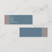 Verblaßte Jeans-Visitenkarte Mini Visitenkarte (Vorne/Hinten)