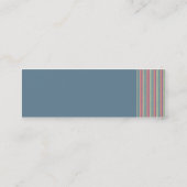 Verblaßte Jeans-Visitenkarte Mini Visitenkarte (Rückseite)