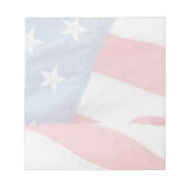 Verblasste Old Glory Notizblock (Vorderseite)