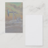 Verblaßte Pumpjack Visitenkarte (Vorne/Hinten)