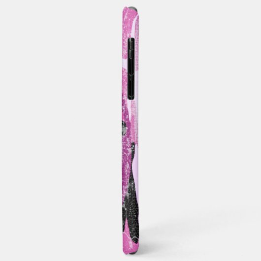 Verblaßte rosa Camouflage Case-Mate iPhone Hülle (Hinten/Links)