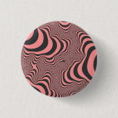 Verblasste rosa Zebrastreifen Button (Vorderseite)