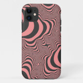 Verblasste rosa Zebrastreifen Case-Mate iPhone Hülle (Rückseite)
