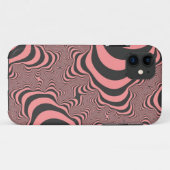 Verblasste rosa Zebrastreifen Case-Mate iPhone Hülle (Rückseite (Horizontal))