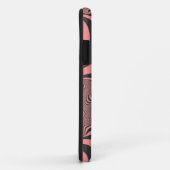 Verblasste rosa Zebrastreifen Case-Mate iPhone Hülle (Hinten/Rechts)