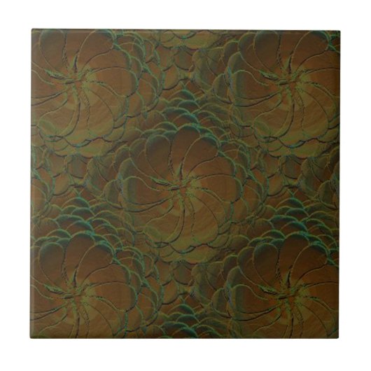 Verblaßte Rose Fliese (Vorderseite)